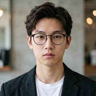 The Young Man With Glasses