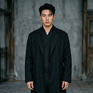 The Black-clad Man