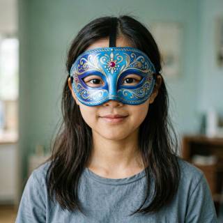 The Girl With The Blue Mask
