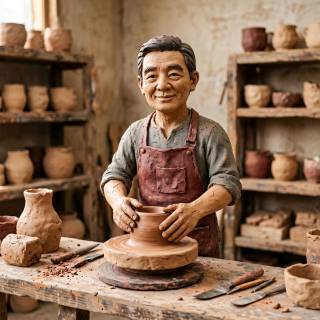 The clay shop owner