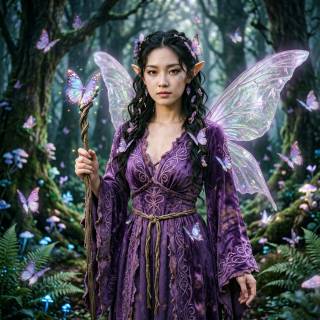 Purple-clothed Fairy