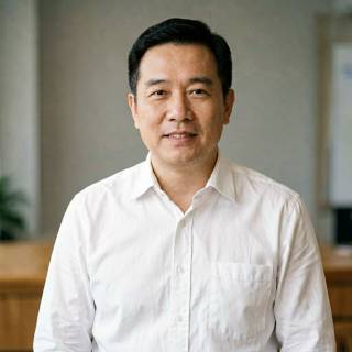 Middle-aged Man In White Shirt