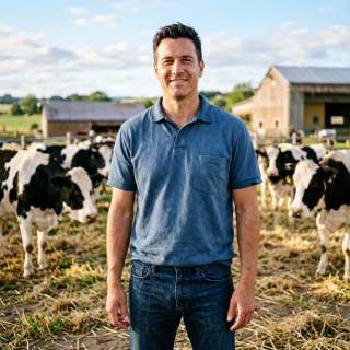 The Man At The Cattle Farm