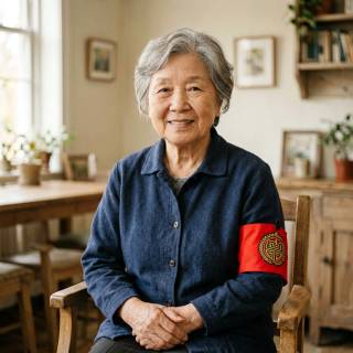 Community Auntie With Red Armband
