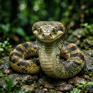 Three-eyed snake