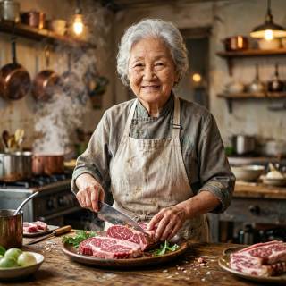 Meat-seller Auntie
