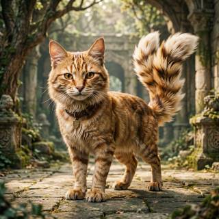 Twin-Tailed Cat Beast-persons