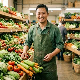The vegetable wholesaler