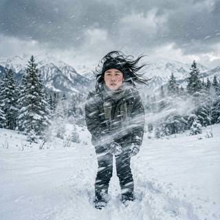 Watching Wind In Snow