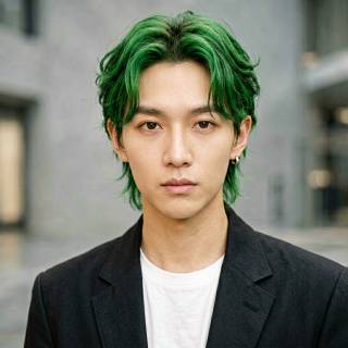 Green-haired Man