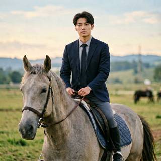 Young Man On Horseback