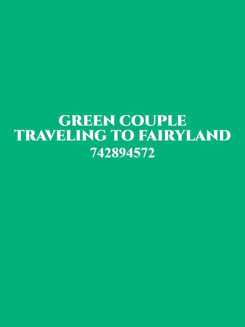Icon of Green Couple Traveling to Fairyland