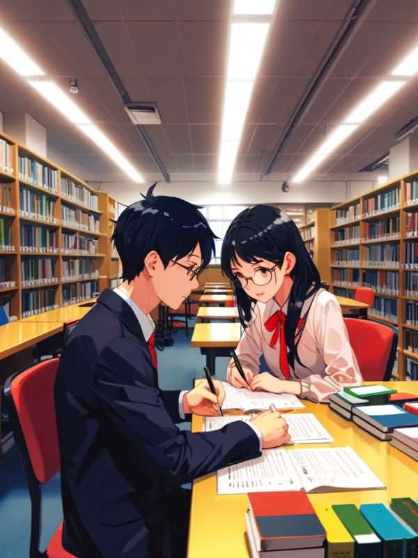 Love Blooms in the School Library