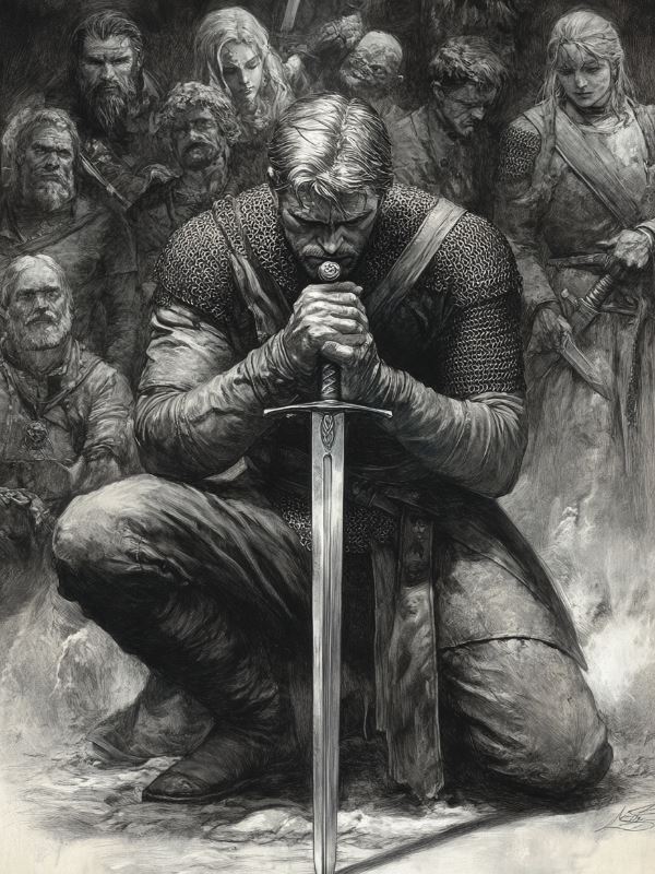 Icon of The Life and Suffering of a Mercenary Captain