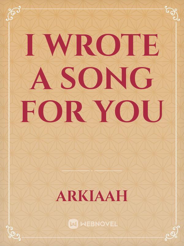 Icon of I wrote a song for you