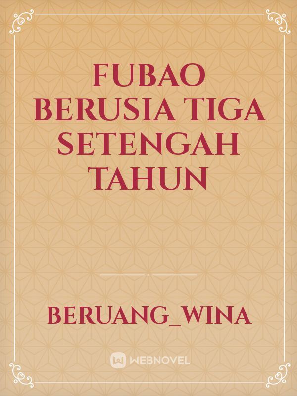 Icon of Fubao berusia tiga setengah tahun