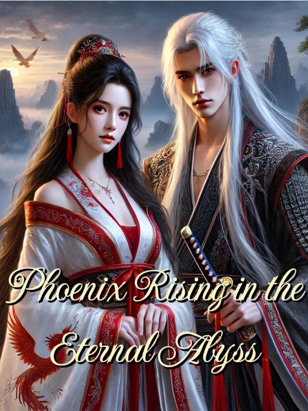 Icon of Phoenix Rising in the Eternal Abyss