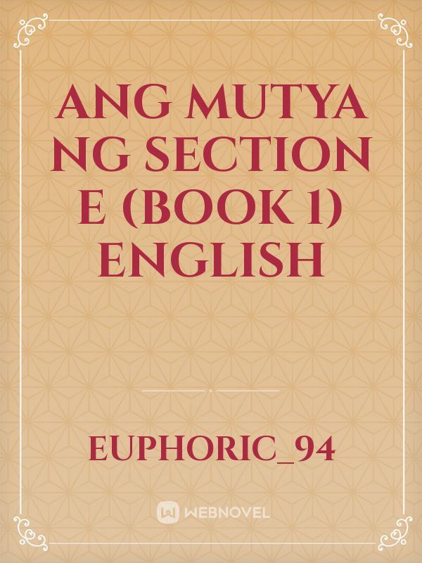 Icon of Ang mutya ng section e (Book 1) English