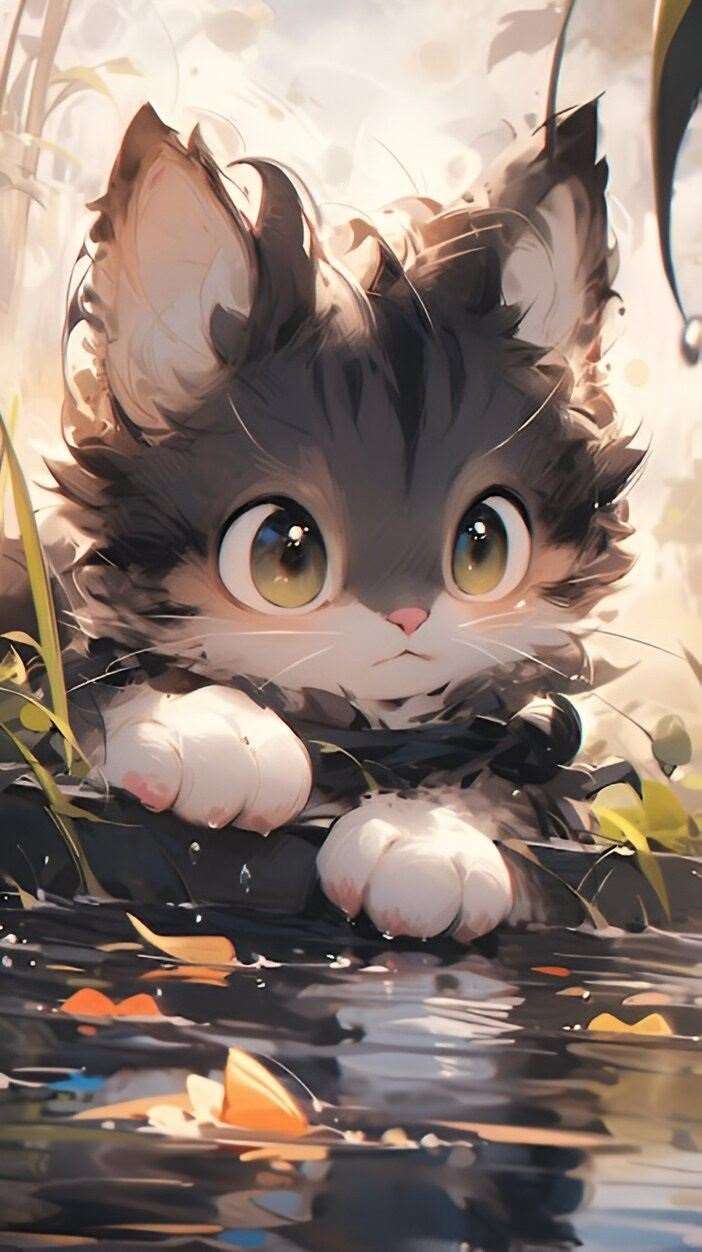 Icon of The Crescent Moon in the Starry Forest is just a Giant Kitten~