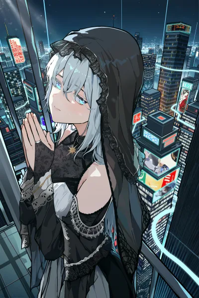 Icon of I Became a Saintess in a Cyberpunk Game